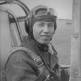 Летчик 59-го гвардейского штурмового авиаполка гвардии капитан А.А. Бондарь в кабине самолета Ил-2 Фото