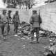 Военнослужащие 42-й американской пехотной дивизии у тел расстрелянных охранников СС концлагеря Дахау Фото