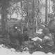 Командный пункт артиллерийской батареи РККА в лесу на Карельском перешейке Фото