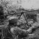 Бронебойщики красноармейцы Д. Гулия и Г. Липартия с ПТРД-41 на позиции под Краснодаром Фото