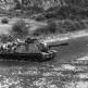 Советская ИСУ-152, бортовой № 155, переправляется через реку во время марша в Маньчжурии Фото