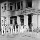 Сожженое во время боев в ночь с 21 на 22 сентября 1938 года здание таможни в чехословацком поселке Гнанице. Фото