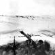 Красноармеец с пулеметом «Максим», установленным на зенитном станке, под Ленинградом Фото