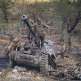 Американские солдаты осматривают подбитую по дороге на Рим немецкую САУ Marder III Фото